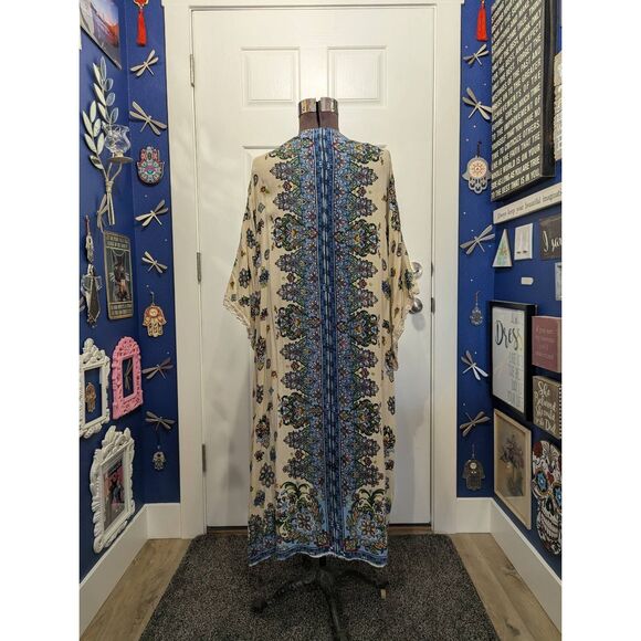 Sz 1X Pinky Paisley Duster Kimono - Boho! - Picture 3 of 13